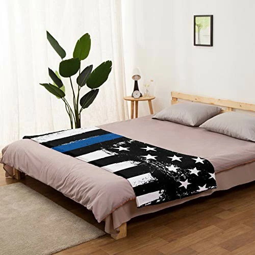 Edwiinsa Thin Blue Line Police Blanket Fleece Throw Blankets 40'' X 50'', Lightweight Super Soft Micrifiber Honor Law Enforcement USA Vintage Warm Plush Cozy Luxury Bed Blankets All Season For Couch/Sofa/Gift You Are My Sunshine Chalk 3 Edwiinsa Thin Blue Line Police Blanket Fleece Throw Blankets 40'' X 50'', Lightweight Super Soft Micrifiber Honor Law Enforcement USA Vintage Warm Plush Cozy Luxury Bed Blankets All Season For Couch/Sofa/Gift You Are My Sunshine Chalk
