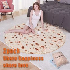 Innocedear Burritos Blanket,2 Pack Double Side Flannel Tortilla Blanket 71 Inches,Comfortable Soft Novelty Giant Taco Blanket,Funny Gag Gifts For Adults&Kids-Style 1 19 Innocedear Burritos Blanket,2 Pack Double Side Flannel Tortilla Blanket 71 Inches,Comfortable Soft Novelty Giant Taco Blanket,Funny Gag Gifts For Adults&Kids-Style 1 -Electric Blankets Sales 2022 51ZjTYmbhxL