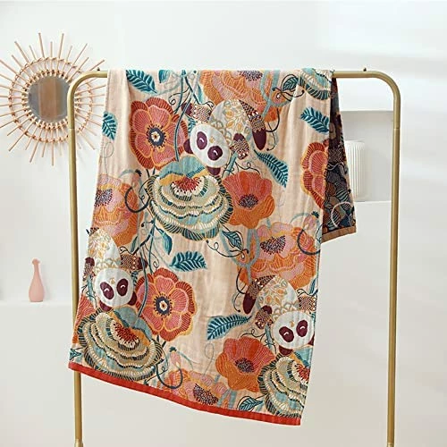 JOOJA Gauze Blanket Cotton Blanket Muslin Soft Blanket Beach Towel Blanket Bath Towels Boho Blanket For Chair Couch 60x31 Rose 13 JOOJA Gauze Blanket Cotton Blanket Muslin Soft Blanket Beach Towel Blanket Bath Towels Boho Blanket For Chair Couch 60x31 Rose - Image 11