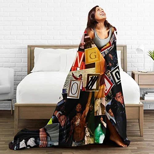 PETER HAWKINS Hip Hop Blanket Flannel Blankets Ultra-Soft Warm Air Conditioning Nap Blankets 50"x40" Style5 6 PETER HAWKINS Hip Hop Blanket Flannel Blankets Ultra-Soft Warm Air Conditioning Nap Blankets 50"x40" Style5 - Image 4