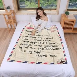 WSYEAR Blanket Best Gifts To My Wife From Husband, Wife Birthday Gift Ideas, I Love You Anniversary Flannel Blanket, Wife Blanket From Husband To Grandma -Electric Blankets Sales 2022 51ZvsRqTIKS