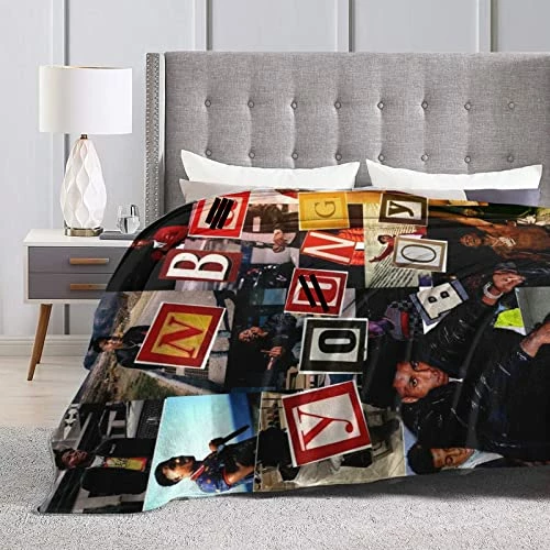 PETER HAWKINS Hip Hop Blanket Flannel Blankets Ultra-Soft Warm Air Conditioning Nap Blankets 50"x40" Style5 4 PETER HAWKINS Hip Hop Blanket Flannel Blankets Ultra-Soft Warm Air Conditioning Nap Blankets 50"x40" Style5 - Image 2
