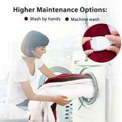 NB Electric Blanket Heated Throw Flannel & Sherpa Fast Heating 50 X 60, ETL Certification With 4 Heating Levels & 3 Hours Auto-Off Timing Settings, Home Use & Machine Washable,Red(HLHB-TH-FL-RW) 9 NB Electric Blanket Heated Throw Flannel & Sherpa Fast Heating 50 X 60, ETL Certification With 4 Heating Levels & 3 Hours Auto-Off Timing Settings, Home Use & Machine Washable,Red(HLHB-TH-FL-RW) -Electric Blankets Sales 2022 51aZrHtgq5L