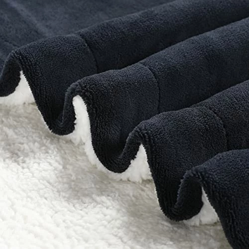 LEISURE TOWN Sherpa Blanket Brown/white 7 LEISURE TOWN Sherpa Blanket Brown/white - Image 5