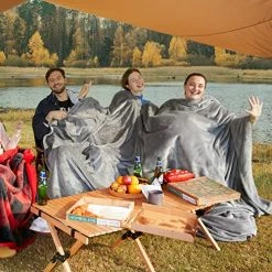 Bedsure Oversized Fleece Blanket - 120x120 Soft Cozy Extra Large Blankets For Bed, Sofa, Couch, Travel, Camping Purple