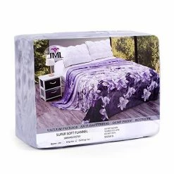 Plush Blanket King Size (90" X 102"), JML 300GSM Super Soft Warm Printed Flannel Fleece Blanket For Couch And Sofa, Purple Floral Star Red 22 Plush Blanket King Size (90" X 102"), JML 300GSM Super Soft Warm Printed Flannel Fleece Blanket For Couch And Sofa, Purple Floral Star Red -Electric Blankets Sales 2022 51bP0kcI4PL