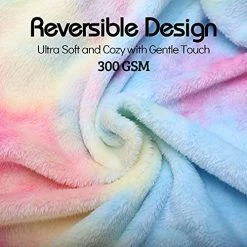 Ailemei Direct Rainbow Tie-Dye Colorful Queen To King Size Blanket, Soft Fuzzy Fleece Blankets, Cute Funny Decorative Flannel Bed Blankets, For Couch Sofa Livingroom, Warm Winter Blankets, Hot Pink Orange Rainbow -Electric Blankets Sales 2022 51bSxa34l4L