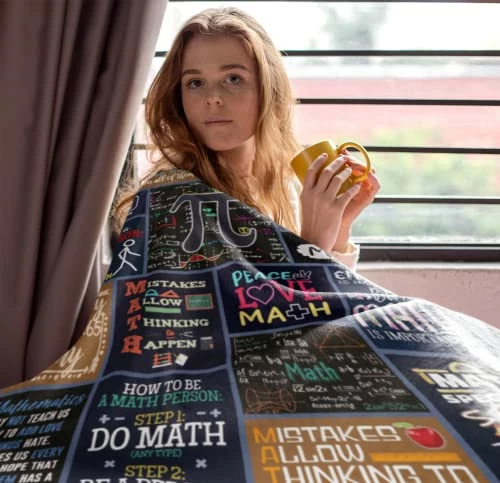 Zolumy Math Teacher Gift, Math Gifts, Math Teacher Appreciation Gifts, Retirement Gift For Math Teacher, Graduation Gifts For Math Lovers, Math Lovers Birthday Gifts, Math Gift For Men/Women, Blanket 60X50in 6 Zolumy Math Teacher Gift, Math Gifts, Math Teacher Appreciation Gifts, Retirement Gift For Math Teacher, Graduation Gifts For Math Lovers, Math Lovers Birthday Gifts, Math Gift For Men/Women, Blanket 60X50in - Image 4