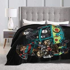 Juben Halloween Horror Movie Flannel Blanket Lightweight Cozy Air Conditioning Blanket Microfiber Soft Blankets Anti-Static Fuzzy Soft For Bed Couch Chair Living Room 50"X40" Horror-2 17 Juben Halloween Horror Movie Flannel Blanket Lightweight Cozy Air Conditioning Blanket Microfiber Soft Blankets Anti-Static Fuzzy Soft For Bed Couch Chair Living Room 50"X40" Horror-2 -Electric Blankets Sales 2022 51bdlmp7mQL