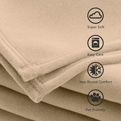Martex Vellux 1B07031 Original Insulating Core Hotel Style Solid Blanket Machine Washable Soft Cozy Warm Pet Friendly Bed Sofa Blankets, Full Queen, Beige 11 Martex Vellux 1B07031 Original Insulating Core Hotel Style Solid Blanket Machine Washable Soft Cozy Warm Pet Friendly Bed Sofa Blankets, Full Queen, Beige -Electric Blankets Sales 2022 51bfd1pCECL
