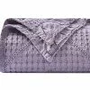 Chavish Cotton Waffle Wave Blanket Oversized, 59"x79" Luxury Soft Breathable Waffle Blanket Skin Friendly, Lightweight Blanket Layer For Couch Bed Sofa Blue Style2-rose -Electric Blankets Sales 2022 51bkKBm62kL
