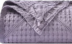 Chavish Cotton Waffle Wave Blanket Oversized, 59"x79" Luxury Soft Breathable Waffle Blanket Skin Friendly, Lightweight Blanket Layer For Bed Pink Style3-blue 16 Chavish Cotton Waffle Wave Blanket Oversized, 59"x79" Luxury Soft Breathable Waffle Blanket Skin Friendly, Lightweight Blanket Layer For Bed Pink Style3-blue -Electric Blankets Sales 2022 51bkKBm62kL. AC 2