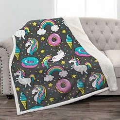 Jekeno Unicorn Sherpa Blanket Smooth Soft Print Throw Blanket For Sofa Chair Bed Office Travelling Camping Kids Adults 50"x60" Unicorn4 27 Jekeno Unicorn Sherpa Blanket Smooth Soft Print Throw Blanket For Sofa Chair Bed Office Travelling Camping Kids Adults 50"x60" Unicorn4 -Electric Blankets Sales 2022 51briFyZsDL. AC
