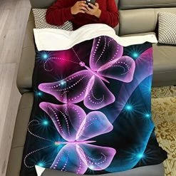 HommomH 60" X 80" Blanket Comfort Warmth Soft Air Conditioning Easy Care Machine Wash House Nebula Galaxy Multi 10 -Electric Blankets Sales 2022 51bs7fOFyPL. AC