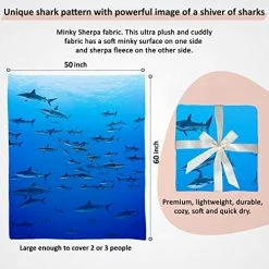 OSHWOW Shark Blanket Shark Gifts For Shark Lovers Shark Decor For Boys Room Shark Fleece Blanket Shark Blanket Adult Large 50" X 60" Shark Pillows Shark Week 9 OSHWOW Shark Blanket Shark Gifts For Shark Lovers Shark Decor For Boys Room Shark Fleece Blanket Shark Blanket Adult Large 50" X 60" Shark Pillows Shark Week -Electric Blankets Sales 2022 51bsrxO1kBL
