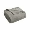 INK+IVY Bree Knit Throw Blanket For Bed, Sofa, And Couch, Lightweight, Breathable, Soft & Cozy Summer Blanket, King (108 In X 90 In), Charcoal