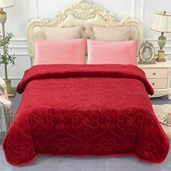 JML Plush Fleece Blanket, Bed Blanket Queen Size (75" X 91") - Soft, Warm, Lightweight Solid Color Embossed Blanket For Bed, Pattern-Purple -Electric Blankets Sales 2022 51cLYwhD8OS. AC