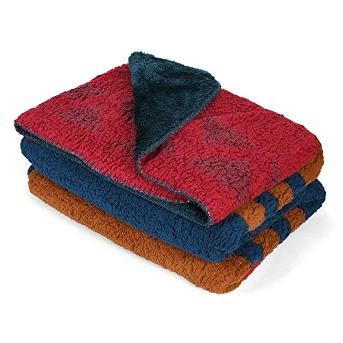 Catalonia Southwest Sherpa Blanket, Reversible Home Decorative Blanket For Adult Children, Soft Vintage Blanket Suitable For Sofa Bed Travel Wall Tapestry Living Room Outdoor Sw Stripe 4 Catalonia Southwest Sherpa Blanket, Reversible Home Decorative Blanket For Adult Children, Soft Vintage Blanket Suitable For Sofa Bed Travel Wall Tapestry Living Room Outdoor Sw Stripe - Image 2