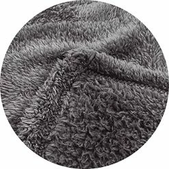 Brentfords Teddy Fleece Blanket Large Throw Over Bed Plush Super Soft Warm Sofa Bedspread, Charcoal Grey - 60" X 78"… -Electric Blankets Sales 2022 51deGV4XFJL