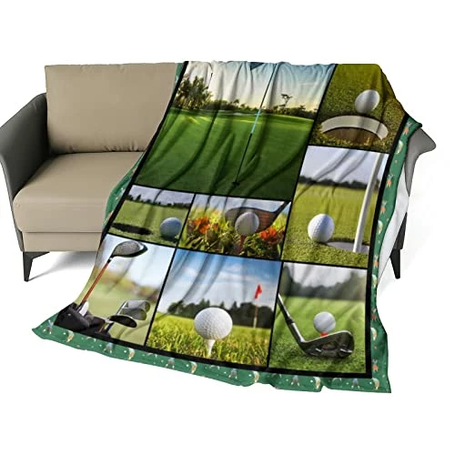 Feim-AO Bed Throws Golf Bed Blanket Winter Warm Blankets Luxury Lightweight Air Conditioning Blanket All-Season Sleeping Nap Blanket For Women Men 50"X40" Black 5 Feim-AO Bed Throws Golf Bed Blanket Winter Warm Blankets Luxury Lightweight Air Conditioning Blanket All-Season Sleeping Nap Blanket For Women Men 50"X40" Black - Image 3