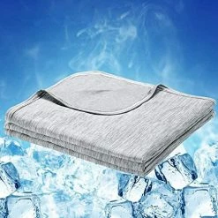 LUXEAR Cooling Blanket Japanese Q-Max 0.4 Technology Keep Cool In Hot Summer, 51 X 67in Twin Or Baby Sized Blanket For Adults, Children, Babies. Mica Nylon And PE Cool Fabric Breathable Comfortable.(Blue) -Electric Blankets Sales 2022 51e5Fb5SHyL. AC 1