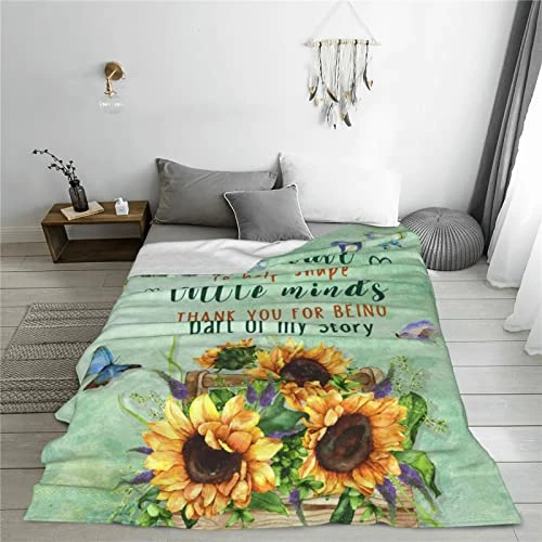 FAIVHSO Teacher Appreciation Gifts Flannel Soft Fleece Bed Blanket For Teachers Happy Retirement Gifts 50x60in 8 FAIVHSO Teacher Appreciation Gifts Flannel Soft Fleece Bed Blanket For Teachers Happy Retirement Gifts 50x60in - Image 6