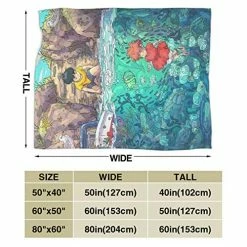 Wakaltk Ponyo And Sosuke Ultra Soft And Lightweight All Season Anti-Static Blanket Flannel Wool Blanket 50''x40'' Black -Electric Blankets Sales 2022 51eMzCRpa6L