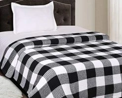 Ramanta Home Soft Premium Cotton Thermal Blanket In Buffalo Check Waffle Weave King Blackwhite,All Season Blanket,Breathable Cotton Blanket,Light Weight Blanket,Perfect For Layering Any Bed-Provides Comfort Black/white 11 Ramanta Home Soft Premium Cotton Thermal Blanket In Buffalo Check Waffle Weave King Blackwhite,All Season Blanket,Breathable Cotton Blanket,Light Weight Blanket,Perfect For Layering Any Bed-Provides Comfort Black/white -Electric Blankets Sales 2022 51eOFuY8W9L. AC