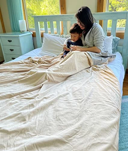 Radia Smart EMF Radiation Protection Bed Blanket - Bedsheet, King Size/ Extra Large, Faraday Blanket, Organic Cotton, Anti-Radiation Shielding 70" X 98" 5 Radia Smart EMF Radiation Protection Bed Blanket - Bedsheet, King Size/ Extra Large, Faraday Blanket, Organic Cotton, Anti-Radiation Shielding 70" X 98" - Image 3