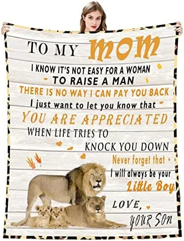 JERHTUO Blanket To My Son From Mom Letter Printed Blanket Letter Quilts Positive Encourage Birthday Christmas Thanksgiving Gifts Fits Flannel BlanketCouch Sofa Bedroom 50"x60" To My Dad,daghter 14 JERHTUO Blanket To My Son From Mom Letter Printed Blanket Letter Quilts Positive Encourage Birthday Christmas Thanksgiving Gifts Fits Flannel BlanketCouch Sofa Bedroom 50"x60" To My Dad,daghter - Image 12