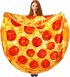 Hommtina Pizza Blanket Double Sided, Weird Gifts Giant Burrito Blanket Tortilla Blanket Realistic Food Blanket, Funny Gifts For Adults Teens Kids (80 Inches) -Electric Blankets Sales 2022 51ekdK8qGDL. AC 2