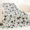 Homde Heated Electric Throw 50 Inch X 60 Inch Flannel Washable Blanket With 10-Heat Setting Auto-Off Controller For Bed Or Couch, Black White Cat Paw -Electric Blankets Sales 2022 51etDHL9tuL