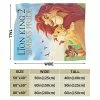 Atgzfdr Ultra Soft Simba The King Lion Blankets Warm Funny Cooling Blanket Fits Couch Sofa Bedroom Living Room For Women Mens 50 Inch X40 Inch , Black
