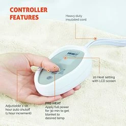 Degrees Of Comfort Electric Blanket Full Size | Single Control With Auto Shut Off | Micro Plush Heated Blanket For Bed | Machine Washable | UL Certified - Ivory, 80Wx84L 20 Degrees Of Comfort Electric Blanket Full Size | Single Control With Auto Shut Off | Micro Plush Heated Blanket For Bed | Machine Washable | UL Certified - Ivory, 80Wx84L -Electric Blankets Sales 2022 51ew7TcqMeL