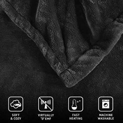 Beautyrest - BR54-0910 Heated Plush Elect Electric Blanket With 20 Heat Level Setting Controllers Equip With Secure Comfort Technology And 10 Hours Auto Shut Off, King: 90x100, Black 20 Beautyrest - BR54-0910 Heated Plush Elect Electric Blanket With 20 Heat Level Setting Controllers Equip With Secure Comfort Technology And 10 Hours Auto Shut Off, King: 90x100, Black -Electric Blankets Sales 2022 51exESV059L