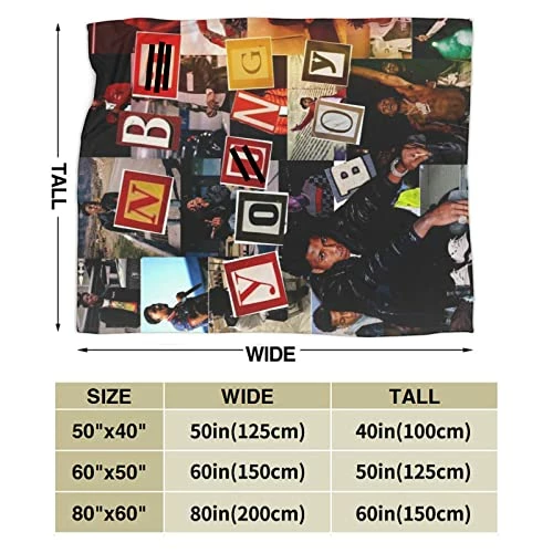 PETER HAWKINS Hip Hop Blanket Flannel Blankets Ultra-Soft Warm Air Conditioning Nap Blankets 50"x40" Style5 7 PETER HAWKINS Hip Hop Blanket Flannel Blankets Ultra-Soft Warm Air Conditioning Nap Blankets 50"x40" Style5 - Image 5