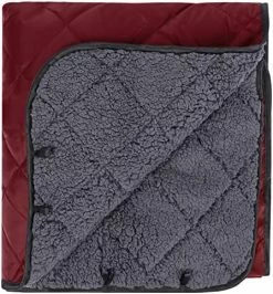 REDCAMP Large Warm Blanket With Sherpa Lining, Cold Weather Outdoor Blanket Windproof For Camping Stadium, Machine Washable 79"x 79" Red -Electric Blankets Sales 2022 51f2aAJDyqL. AC