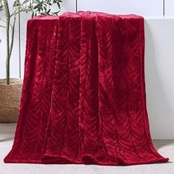 Whale Flotilla Flannel Fleece King Size(90x104 Inch) Lightweight Bed Blanket, Soft Velvet Bedspread Plush Fluffy Coverlet Palm Leaf Design Decorative Blanket For All Seasons, Dark Green Silver Grey -Electric Blankets Sales 2022 51fed YEQGS. AC