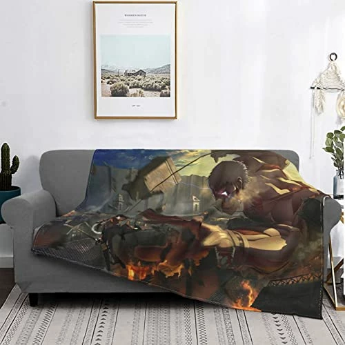 Setooff Anime Flannel Blanket, Super Soft Warm Lightweight Sofa Blanket, Decorative Air Conditioner Blanket For Bedroom, Suitable For Sofa, Bed 颜色名称4 5 Setooff Anime Flannel Blanket, Super Soft Warm Lightweight Sofa Blanket, Decorative Air Conditioner Blanket For Bedroom, Suitable For Sofa, Bed 颜色名称4 - Image 3