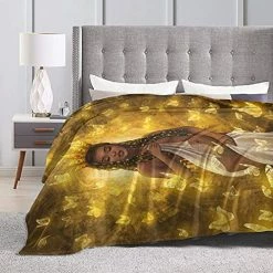 Syifasya African American Women Blanket Black Girl Blanket Lightweight Fleece Sofa Cozy Flannel Carpet Travel Sofa Bed Travel Picnic Blanket For Men Women 50"X40" African American Women10 -Electric Blankets Sales 2022 51g5WshkoKL
