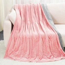 Homde Heated Electric Throw 50 Inch X 60 Inch Flannel Washable Blanket With 10-Heat Setting Auto-Off Controller For Bed Or Couch, Double-Side (Pink And Gray) -Electric Blankets Sales 2022 51gLDdppSFL. AC