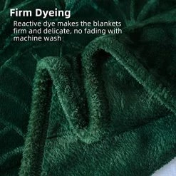 Whale Flotilla Flannel Fleece King Size(90x104 Inch) Lightweight Bed Blanket, Soft Velvet Bedspread Plush Fluffy Coverlet Palm Leaf Design Decorative Blanket For All Seasons, Dark Green Silver Grey -Electric Blankets Sales 2022 51gNU5ntEgL