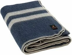Alpaca Warehouse Thick Alpaca Wool Blanket – Heavyweight Alpaca Wool Blanket For Camping Outdoors Or Using Indoors | Soft Peruvian Alpaca Wool Blankets (Light Sky Blue - Ivory Stripes, Twin) -Electric Blankets Sales 2022 51gUD hnh3L. AC