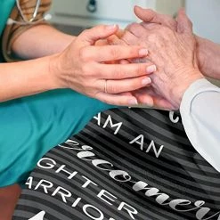 Vignul Inspirational Healing Blanket, Unique Sympathy Gifts, Comfort Gifts For Cancer Patients, Motivational Gifts For Mastectomy Patients (60x50, Black) -Electric Blankets Sales 2022 51geQvlVLUL