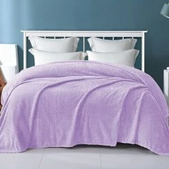 Exclusivo Mezcla Twin Size Flannel Fleece Blanket, 90x66 Inches Soft Jacquard Weave Leaves Pattern Velvet Plush Blanket For Bed, Cozy, Warm, Lightweight And Decorative Forest Green Blanket -Electric Blankets Sales 2022 51goR3mE lL. AC