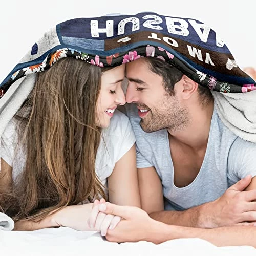 Tunkoo Gifts For Husband Ultra Soft Blanket, Anniversary For Him, Fathers Day Husband Gifts From Wife, Birthday Christmas Light Weight Flannel Blanket Couch Bed 60'' X 50'' To Husband - Blue 5 Tunkoo Gifts For Husband Ultra Soft Blanket, Anniversary For Him, Fathers Day Husband Gifts From Wife, Birthday Christmas Light Weight Flannel Blanket Couch Bed 60'' X 50'' To Husband - Blue - Image 3
