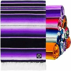 Orizaba Original Pink Blue Green & Maroon Hand Made Mexican Blanket | Saltillo | Serape | Falsa| Beach Blanket | Picnic Blanket | Tablecloth - Veracruz -Electric Blankets Sales 2022 51hVHhy07lL. AC