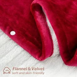 CORIWELL Heated Blanket Electric Throw - 50" X 60" Full Body Size Heating Blanket - 5 Heating Setting Soft Flannel Electric Blanket With 3 Hours Auto Shut Off, Machine Washable(Rose Red ) 16 CORIWELL Heated Blanket Electric Throw - 50" X 60" Full Body Size Heating Blanket - 5 Heating Setting Soft Flannel Electric Blanket With 3 Hours Auto Shut Off, Machine Washable(Rose Red ) -Electric Blankets Sales 2022 51iMpU9DYKL