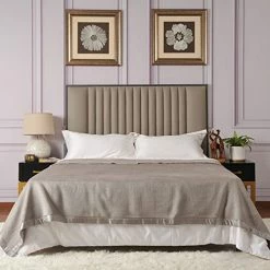 CUDDLE DREAMS Silk Bed Blanket For All Seasons, Accented With Silk-Charmeuse Border, Naturally Soft, Breathable (Silver Gray, King 108" × 90")