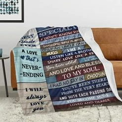 Mubpean Uncle Gifts Blanket - Best Uncle Gifts - Gifts For Uncle - Uncle Gifts From Niece And Nephew - Uncle Birthday Gifts - Gifts For Uncles From Nieces - Best Uncle Ever Gift Ideas Blankets 60"x50" -Electric Blankets Sales 2022 51igbOMuGCL